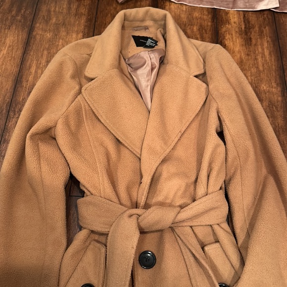 Fleece trench coat - Picture 2 of 3